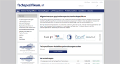 Desktop Screenshot of fachspezifikum.at